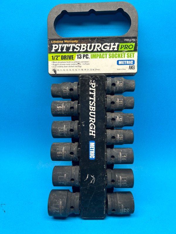 Photo 1 of 987354…Pittsburgh 1/2 inch drive impact sockets 