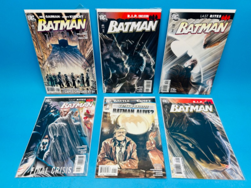 Photo 1 of 987373…6 Batman  comics in plastic sleeves 