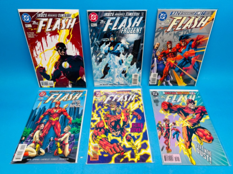 Photo 1 of 987378…6 flash  comics in plastic sleeves 