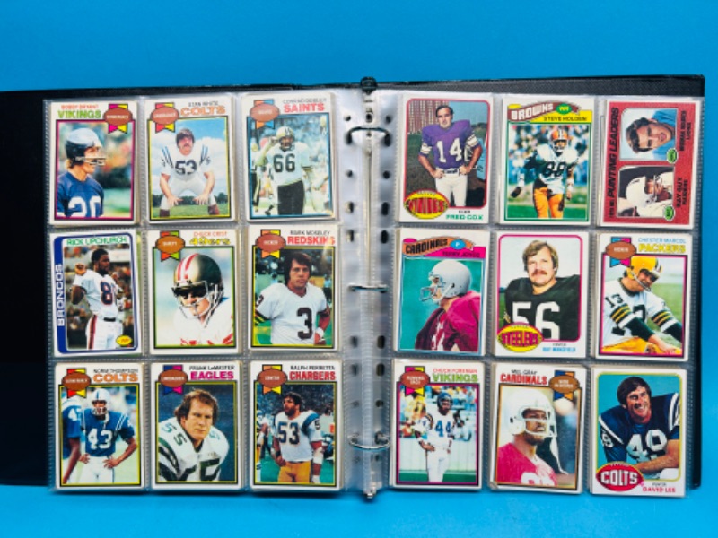 Photo 12 of 987383…243 mixed football cards from the 1970’s in binder- some may have wear from age 