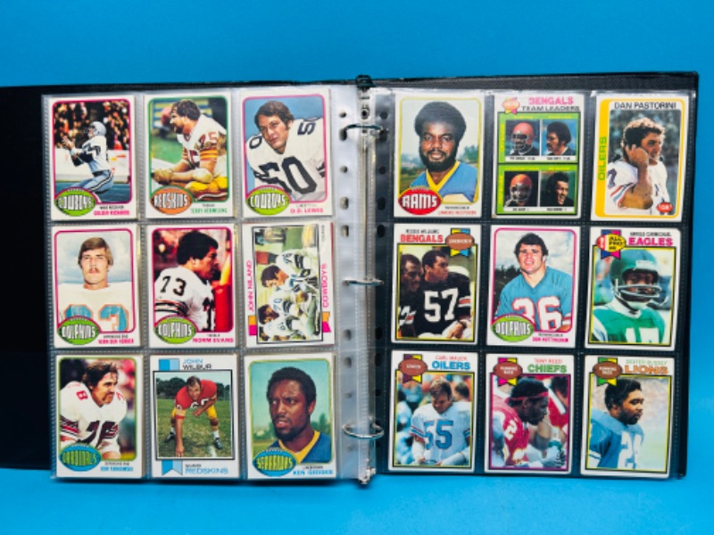 Photo 5 of 987383…243 mixed football cards from the 1970’s in binder- some may have wear from age 