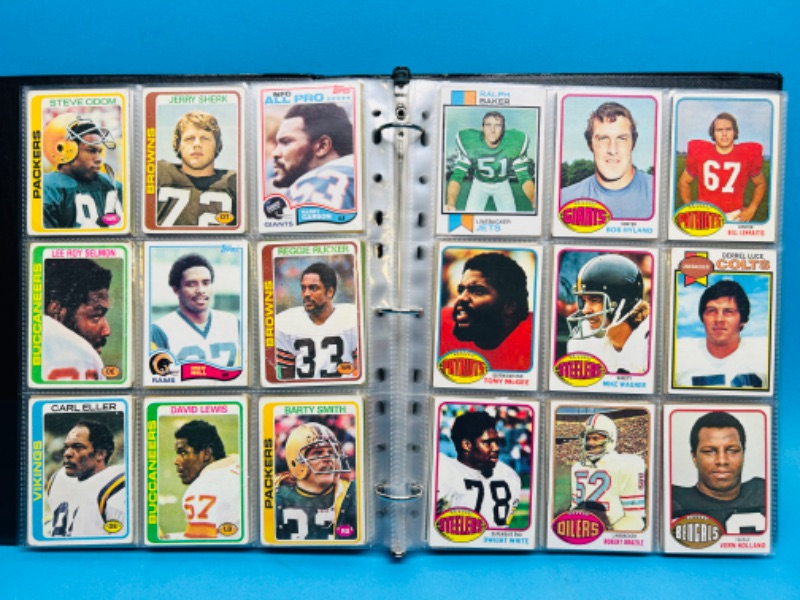 Photo 4 of 987383…243 mixed football cards from the 1970’s in binder- some may have wear from age 