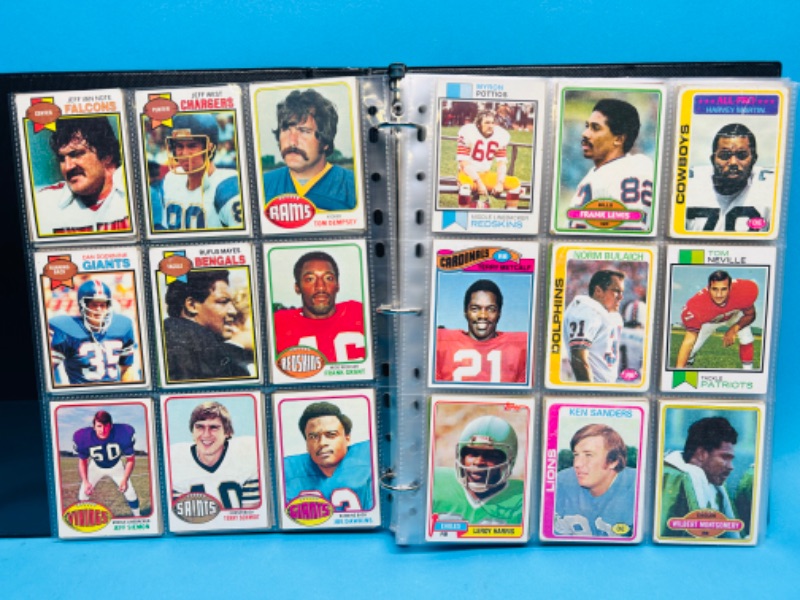 Photo 13 of 987384…252 mixed football cards from the 1970’s in binder - some may show wear from age