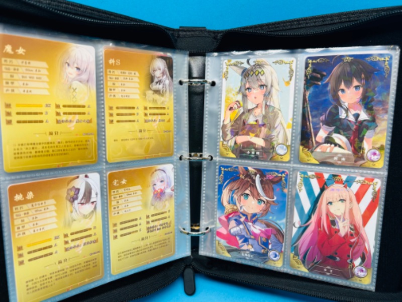 Photo 11 of 987385…60 Asian anime cards in binder-some holo