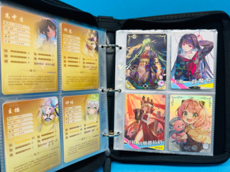 Photo 7 of 987385…60 Asian anime cards in binder-some holo