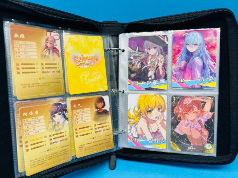 Photo 10 of 987385…60 Asian anime cards in binder-some holo