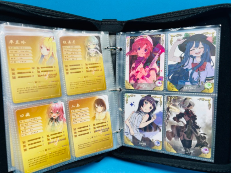 Photo 3 of 987385…60 Asian anime cards in binder-some holo