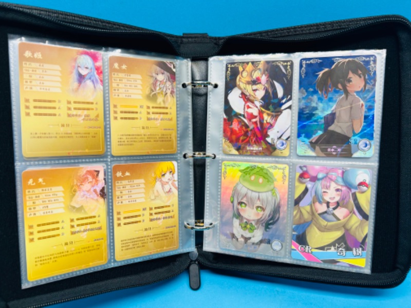 Photo 8 of 987385…60 Asian anime cards in binder-some holo