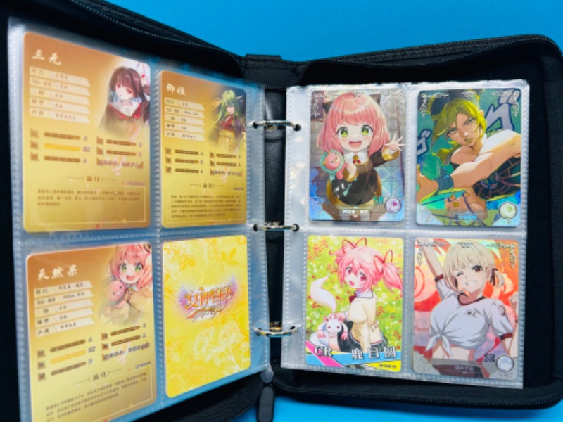 Photo 13 of 987385…60 Asian anime cards in binder-some holo