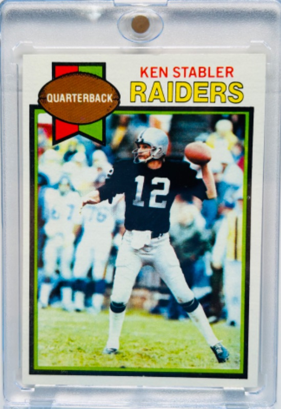 Photo 1 of 987397…1979 Ken Stabler card 520  in hard plastic case