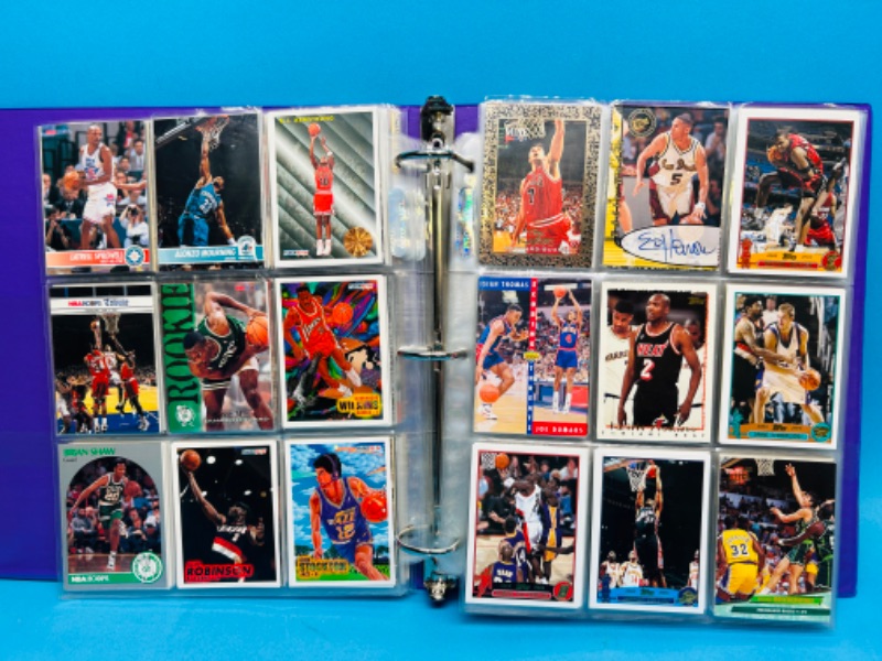 Photo 13 of 987421…378 mixed basketball trading cards in binder 