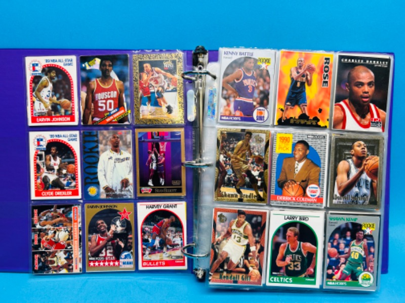 Photo 1 of 987421…378 mixed basketball trading cards in binder 