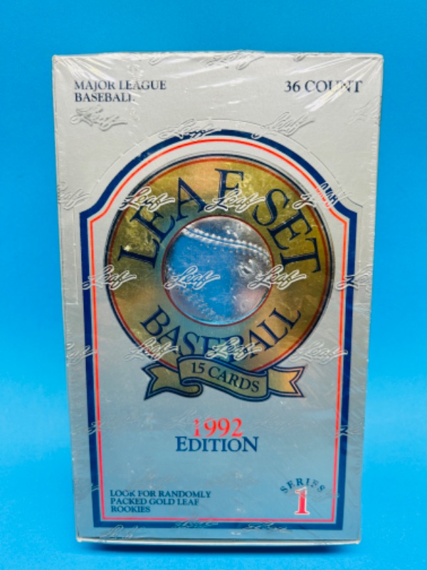 Photo 2 of 987427…sealed Leaf baseball cards box 36 count packs