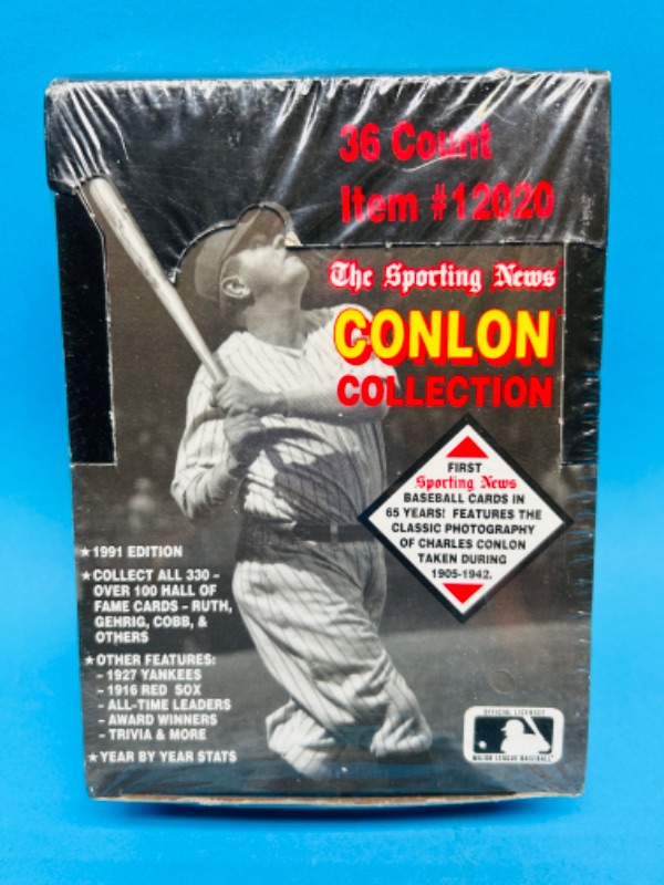 Photo 1 of 987428…sealed Sporting News Conlon Collection baseball cards box 36 count packs