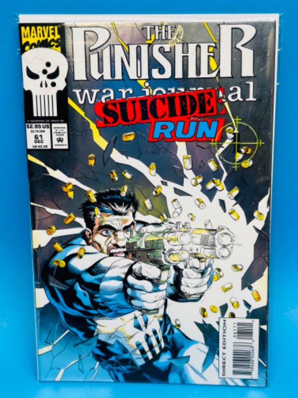 Photo 1 of 987430… The punisher war journal suicide run miror foil comic 61 in plastic sleeve 