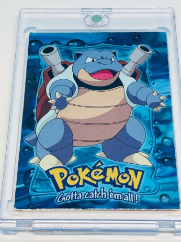 Photo 1 of 987440…Topps Pokémon holo E9 Blastoise card  in hard plastic cases 