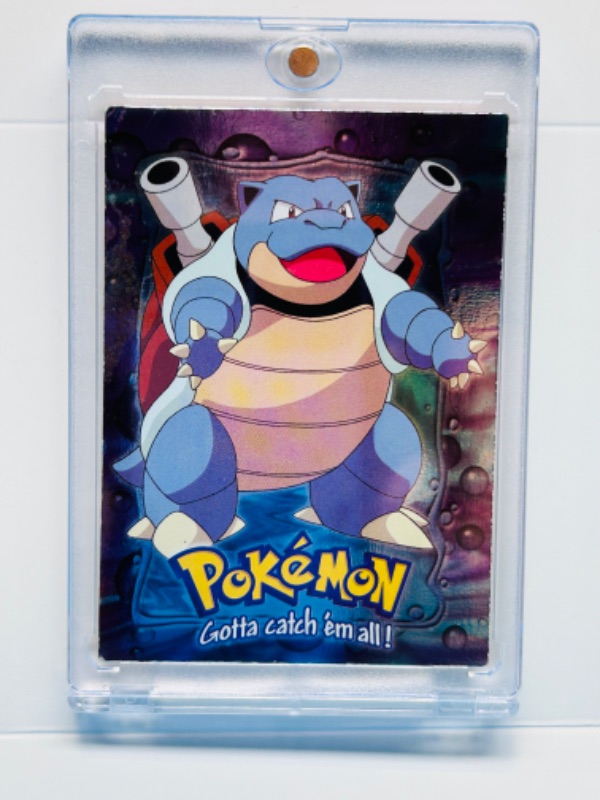 Photo 2 of 987440…Topps Pokémon holo E9 Blastoise card  in hard plastic cases 