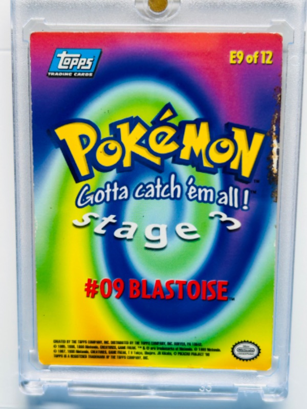 Photo 3 of 987440…Topps Pokémon holo E9 Blastoise card  in hard plastic cases 