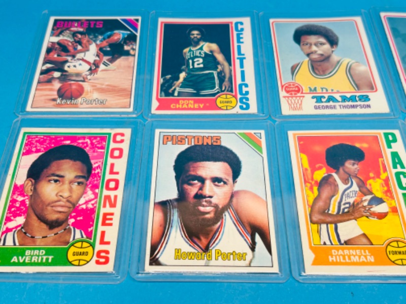Photo 1 of 987449…10 vintage basketball cards from the 1960’s and 1970’s  in hard plastic sleeves 