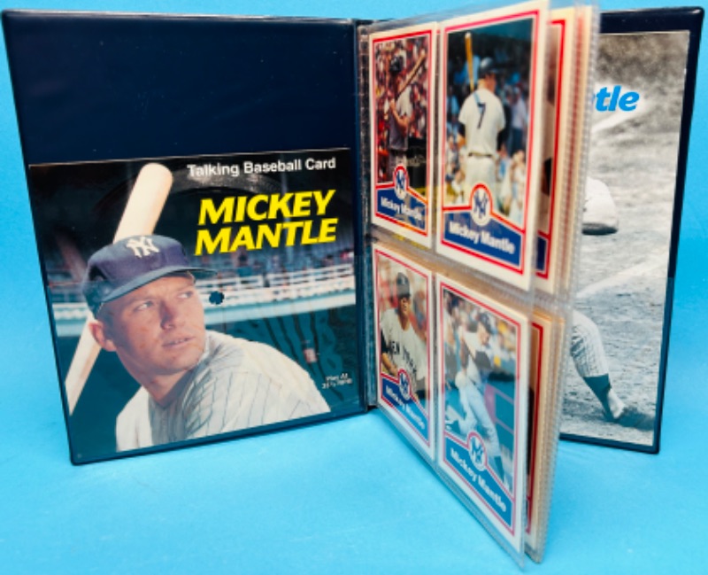 Photo 1 of 987455…Mickey Mantle album with talking baseball card 