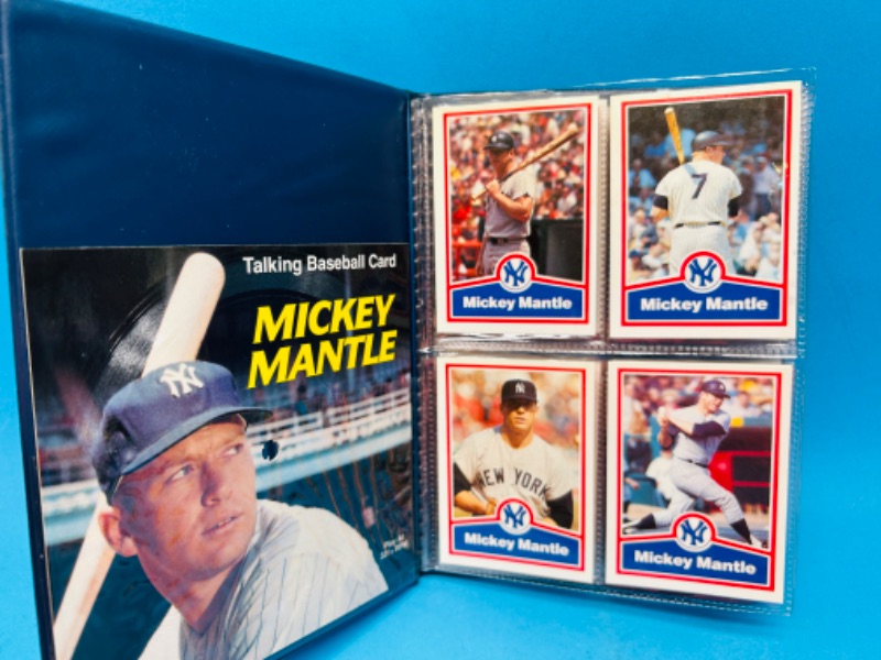 Photo 4 of 987455…Mickey Mantle album with talking baseball card 