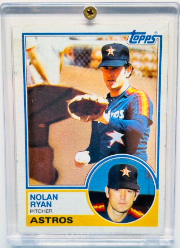 Photo 1 of 987458…Topps Nolan Ryan card 360  in hard plastic case 