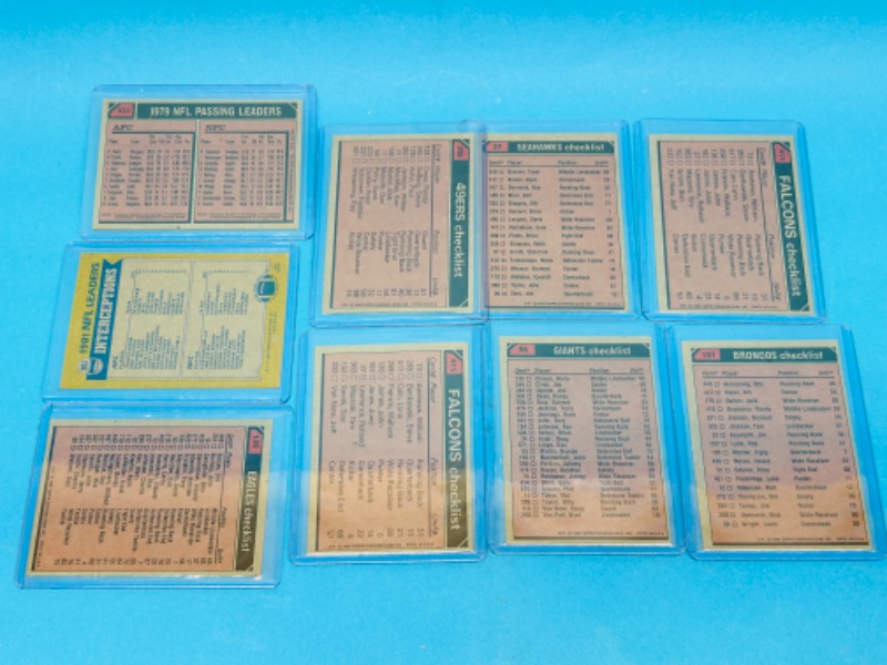 Photo 2 of 987462…vintage football trading cards in hard plastic sleeves 