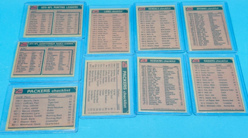 Photo 2 of 987463…vintage football trading cards in hard plastic sleeves 