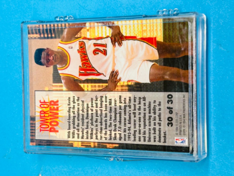 Photo 2 of 987465…Fleer tower of power basketball card complete set in case 1-30