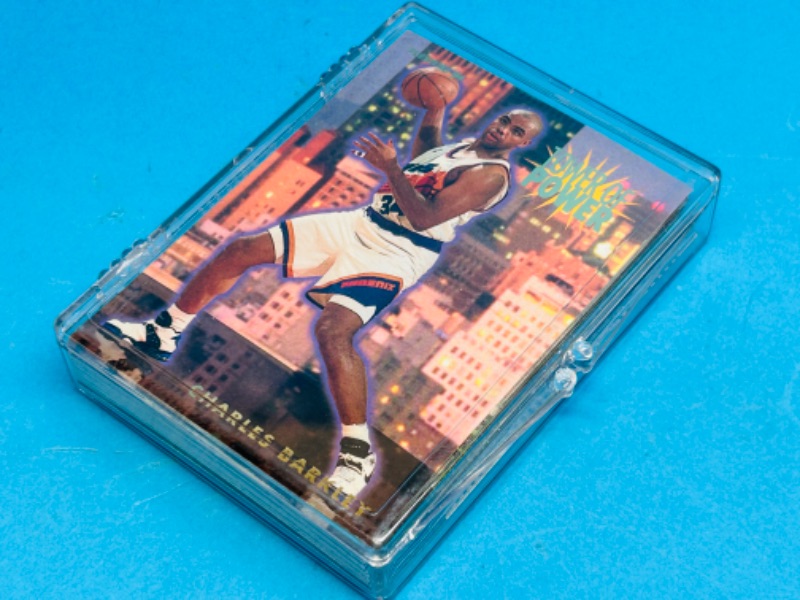 Photo 1 of 987465…Fleer tower of power basketball card complete set in case 1-30