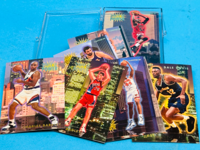 Photo 3 of 987465…Fleer tower of power basketball card complete set in case 1-30