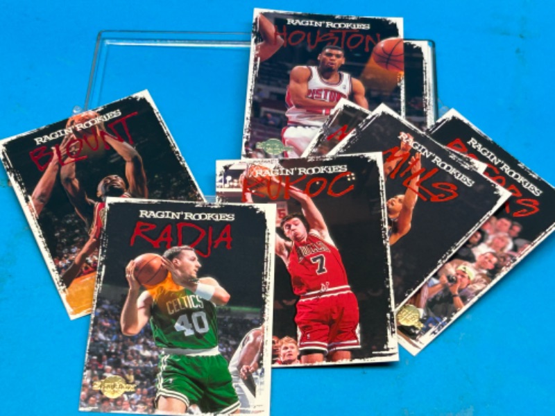 Photo 3 of 987466…skybox Ragin’ Rookies basketball card 1-24 complete set in case