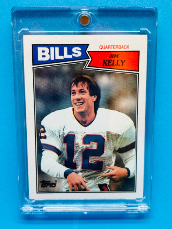 Photo 1 of 987479…Jim Kelly Rookie card 362  in hard plastic case 