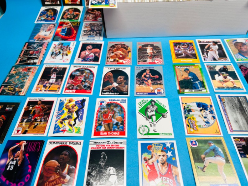 Photo 3 of 987490…1500+ mixed basketball and baseball cards in box