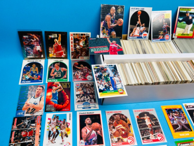 Photo 5 of 987490…1500+ mixed basketball and baseball cards in box