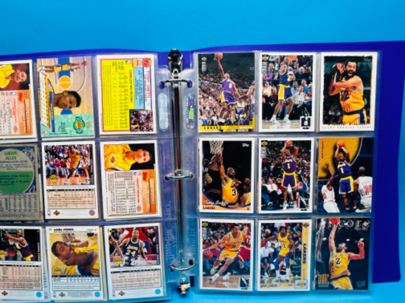 Photo 7 of 987492…81 Los Angeles Lakers trading cards in binder 