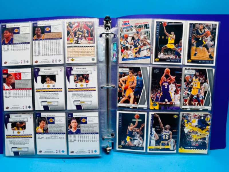 Photo 6 of 987492…81 Los Angeles Lakers trading cards in binder 