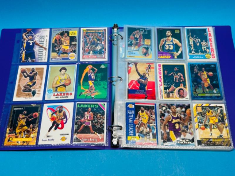 Photo 3 of 987492…81 Los Angeles Lakers trading cards in binder 