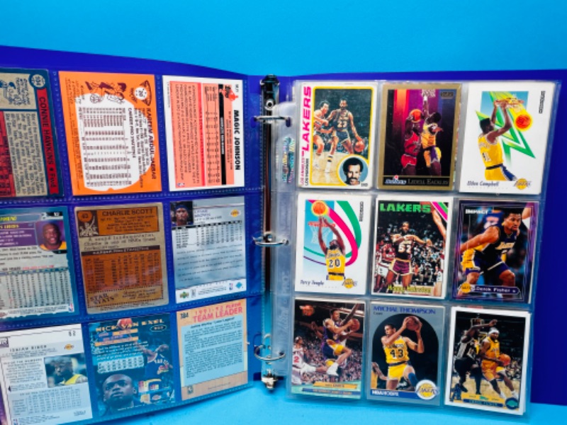 Photo 5 of 987492…81 Los Angeles Lakers trading cards in binder 