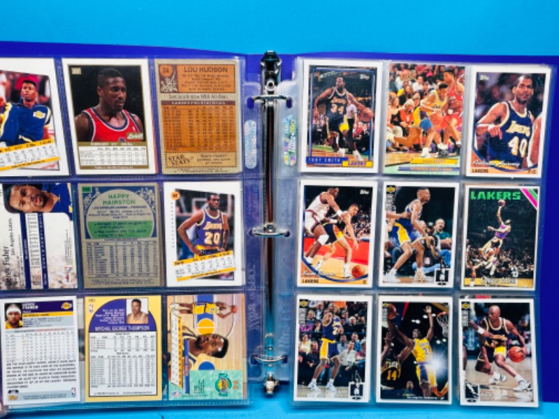 Photo 4 of 987492…81 Los Angeles Lakers trading cards in binder 