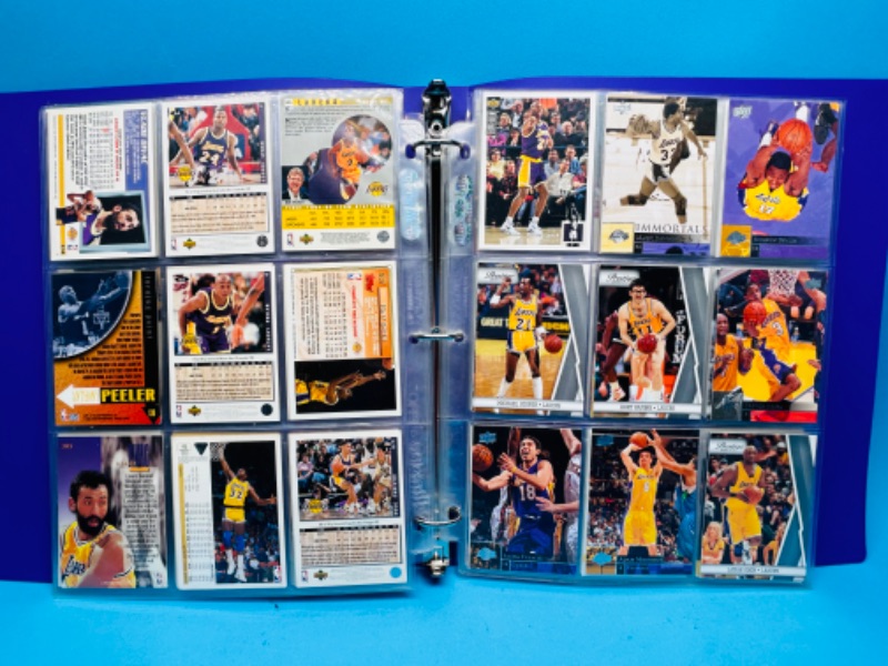 Photo 9 of 987492…81 Los Angeles Lakers trading cards in binder 