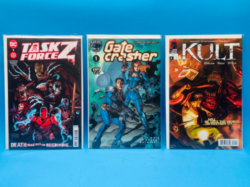 Photo 1 of 987510…3 comics all #1’s in plastic sleeves 