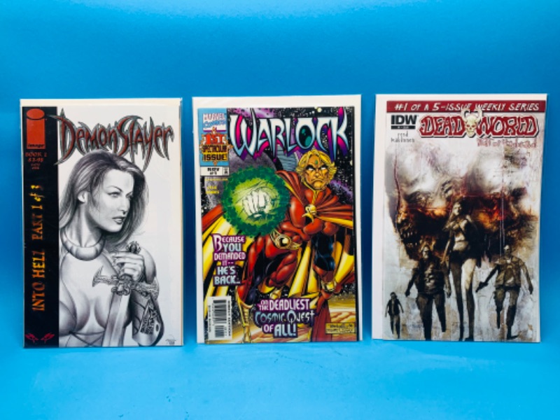 Photo 1 of 987518…3  comics all #1’s in plastic sleeves 