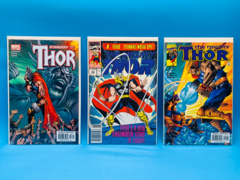 Photo 1 of 987537…3 Thor comics in plastic sleeves 