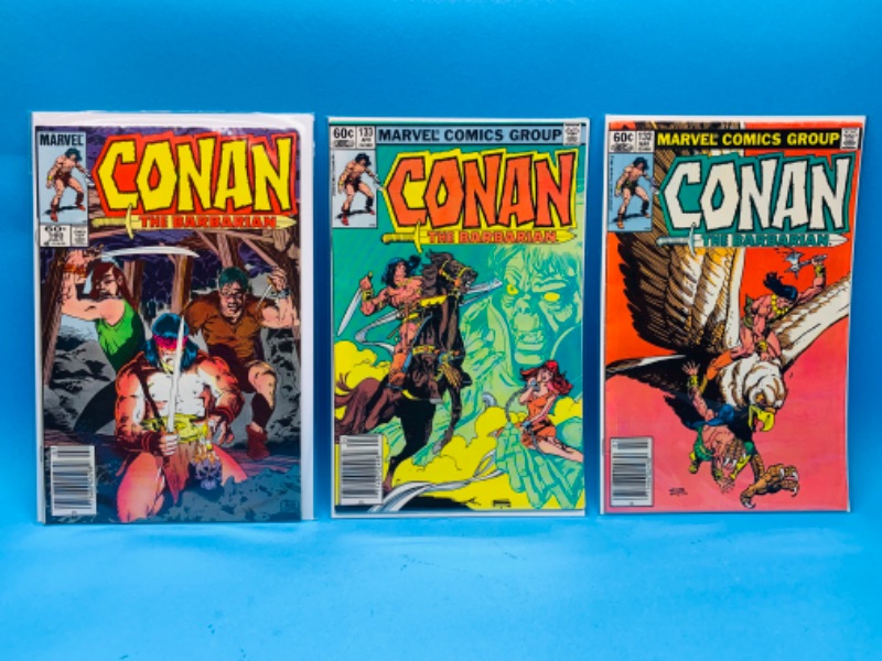 Photo 1 of 987539…3 vintage $.60 Conan comics in plastic sleeves 