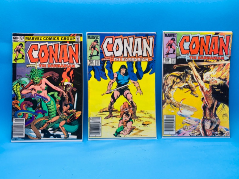 Photo 1 of 987540…3 vintage $.60 and $.65 Conan comics in plastic sleeves 