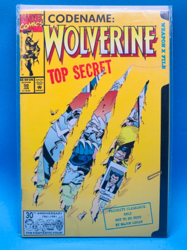 Photo 1 of 987550…Wolverine top secret comic 50 in plastic sleeve 