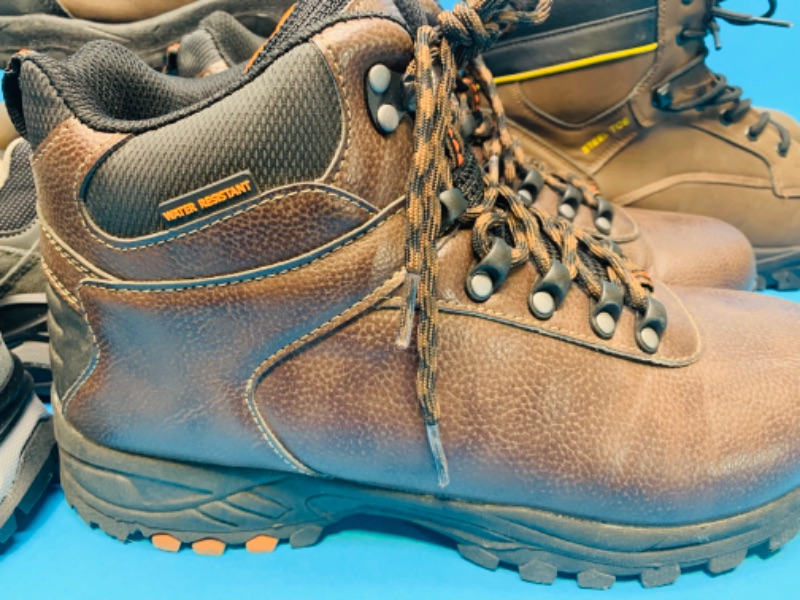 Photo 1 of 987582…5 used pairs of boots men’s size 9