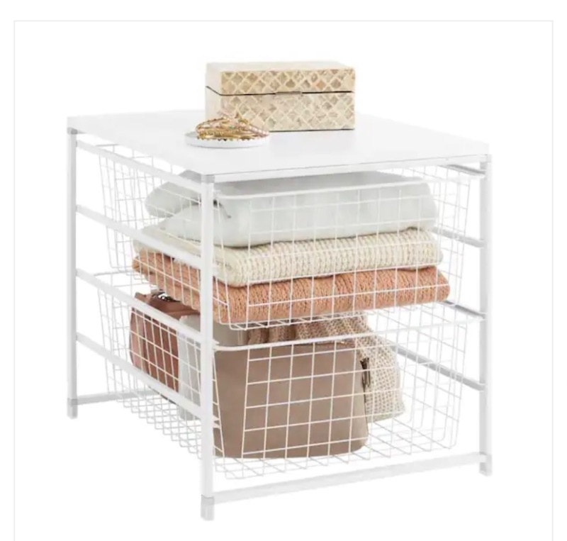 Photo 2 of 987638… Everbilt 2 drawer storage kit- 2 large wire storage baskets can be stacked 17.7 H x 21.5 W x 17 D 