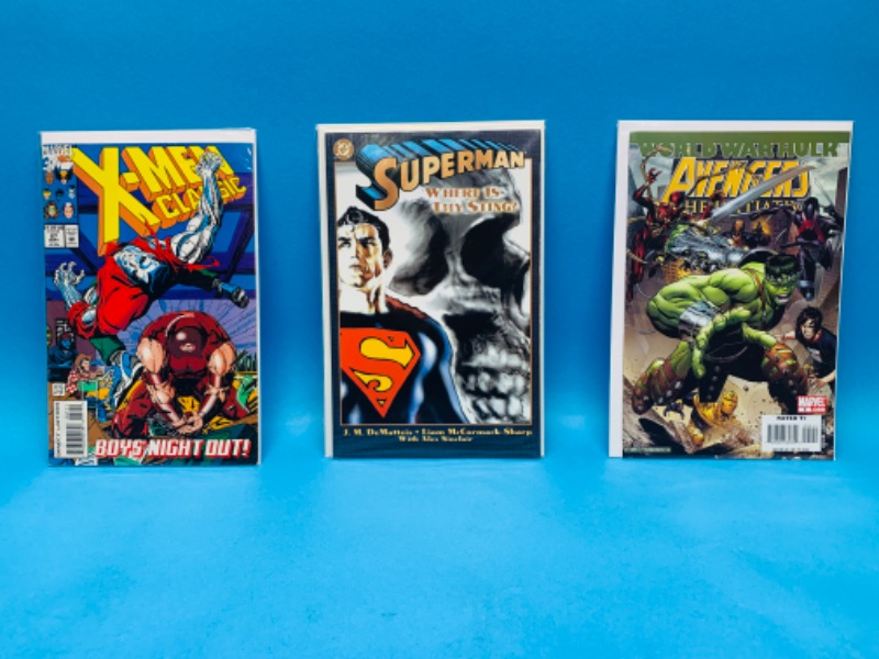 Photo 1 of 987674… 3 comics in plastic sleeves 